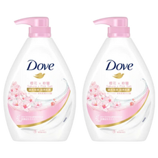 Dove 多芬 櫻花粉鹽 清爽柔膚沐浴露 鎖水保濕, 900g, 2瓶