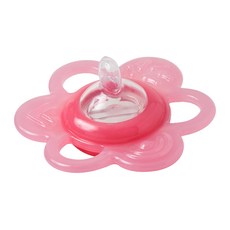 FARLIN 小花換水咬牙矽膠固齒器 6~16個月適用, 紅色, 1個, 單件