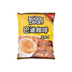 Buddy Dean 巴迪 三合一咖啡 醇香原味, 15g, 50包, 1袋