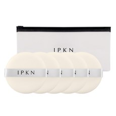 IPKN 大型蜜粉粉撲, 5個, 單一顏色