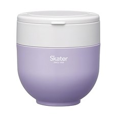 Skater 折疊手柄保溫便當盒食物罐 直徑115 x 125mm 中容器220ml 本體320ml, 紫色, 1個
