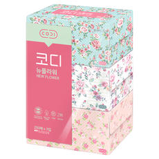 CODI New Flower 雙層面紙, 3盒, 1組