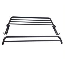 浴室置衣架, 無痕貼, 壁掛式, 太空鋁材質, 60cm, 黑色, 1個