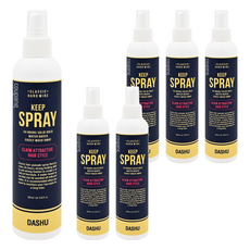 DASHU 男士經典硬派定型噴霧，24小時強力定型，水基底易清洗, 250ml, 6瓶