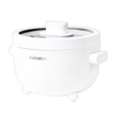 FURIMORI 富力森 多功能電火鍋, 2L大容量設計, 雙層鍋身, 防燙更安全, 透明上蓋，烹飪過程一目了然, FU-EH216