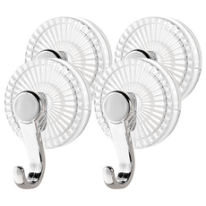 輕奢系吸盤掛勾 免打孔掛勾 浴室掛勾 防水防潮 ABS+PET+TPU+PC 5*8*4.5CM 35克, 透明銀, 4個