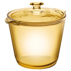 Corelle Brands 康寧餐具 Visions Flair 晶華鍋 1.2L, 22.5cm, 黃色, 1個