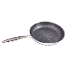 火焰紋單面蜂巢平底鍋 高級不鏽鋼, 30cm, 1個