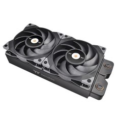 thermaltake 曜越 鋼影 TOUGHFAN 12 高風壓設計風扇，特殊液態結晶扇葉，金屬強化軸心，穩定耐用, CL-F082-PL12BL-A, 黑色, 1組