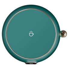 igrass 智慧恆溫感應保溫杯墊 IGS035 綠色，三檔調溫，ABS+金屬材質，辦公室/居家適用, 1個, 131 x 121 x 25mm