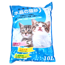 元氣王 原味水晶貓砂 10L - 尿液吸收，特殊孔隙結構，不爆裂，水晶型顆粒，無灰塵, 1包