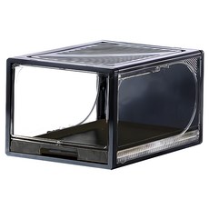 Luxoovyo 抽拉式鞋盒, 黑色, 1個