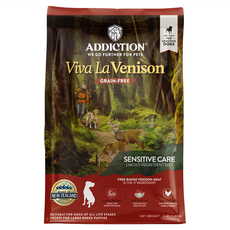 ADDICTION 自然癮食 無穀放牧鹿犬糧 敏感呵護 單一肉蛋白, 鹿肉, 1.8kg, 1袋