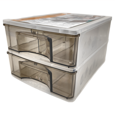 JUSKU 佳斯捷 BJ A5文青風2層收藏盒 25.4 x 18.8 x 14.6cm 750g, 1325-2L, 2層