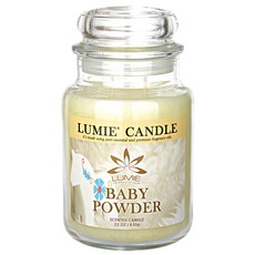 LUMIE CANDLE 香氛蠟燭 嬰兒爽身粉味, Baby Powder, 630g, 1個
