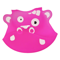 ULUBULU 立體矽膠圍兜, 100%食用級矽膠材質, 河馬, 1件