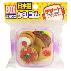 Iwako BOX 造型橡皮擦組小 ER-981066 甜點 日本製造, 1組