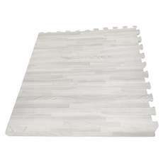 北歐風木紋巧拼地墊 橡木紋 EVA材質 4片裝, 63 x 63 x 1cm, 1組