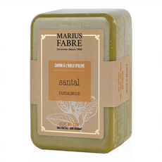 MARIUS FABRE 法鉑馬賽肥皂 天然橄欖草本皂 檀香 250g，溫和潔淨，深層滋潤, 1個