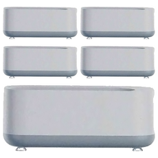 FANCY LIFE 超聲波清洗機 多功能清潔器, 灰白色, 5個