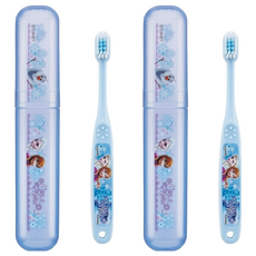 Skater 兒童牙刷 & 牙刷收納盒 冰雪奇缘 3-5歲, 冰雪奇緣 藍色, 1組, 2組