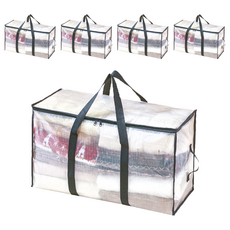 小麥購物 防水棉被搬家袋 C579 S 207g, 透明色, 5個