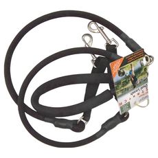 Bergan 防爆衝牽繩 愛的把手 雙鉤, 黑色, 1個