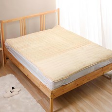 Cotton Field 棉花田傢飾 暖心超細纖維加強腳保暖墊雙人, 香草色