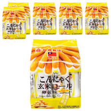 北田 蒟蒻糙米捲 蛋黃, 天然糙米富含膳食纖維, 160g, 6袋