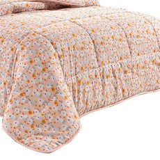 FOCA 100%雪絨棉可水洗羽絲絨暖冬被, 清雅花意