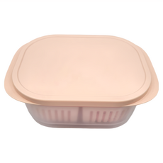 LifeHouse 密封保鮮瀝水盒 粉色, 1個