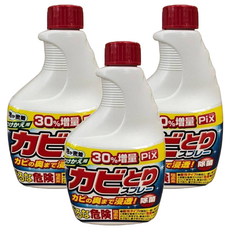 Lion Chemical 獅子化學 Pix 浴廁用泡沫清潔噴霧 大容量補充瓶, 520g, 3瓶