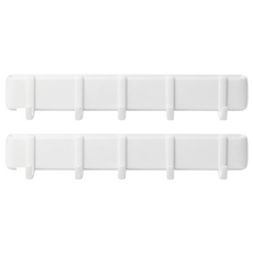 KM 磁吸強可移動掛鉤, ABS材質, 26.7x4 cm, 浴室/冰箱適用, KM 5048, 2個