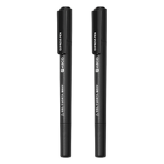 KaCO 保密消除美工刀兩用多功能快遞筆, 黑色, 2支