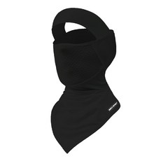 AREX SPORT 戶外騎行防曬面罩親膚冰絲網眼護臉遮頸脖圍三角巾 深夜黑, 均碼(47 x 29cm), 1件