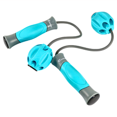 adisi 隱形空氣跳繩 AS17067 藍色 居家健身器材, 1組, 約39.5cm