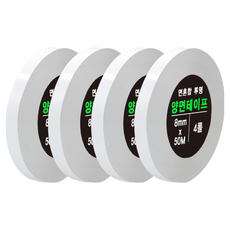 DADA 高黏度棉紙雙面膠帶, 透明, 4捲