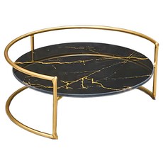 浴室奢華洗手台置物架 CN0031-S-B, 黑色, 1個