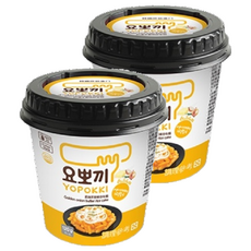 YOPOKKI 炒年糕 奶油洋蔥味 即食杯 韓國進口, 120g, 2個