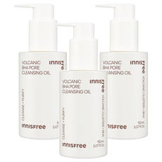 INNISFREE 火山泥毛孔潔淨卸妝油 150ml, BHA, 韓國製造, 3瓶