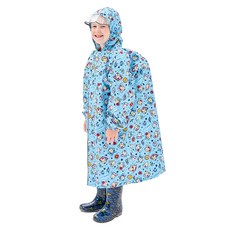 愛北鼻 親子同款加厚防水雨衣 120~130cm適用 XL 兒童雨衣, 藍底奧特曼