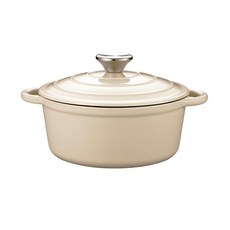 Corelle Brands 康寧餐具 Snapware 鑄鐵琺瑯鍋, 20cm, 米白色, 1個