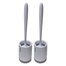 ecoco 意可可 馬桶刷 壁掛款 灰色 PP TPR材質, E1803, 2支