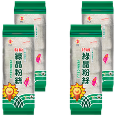 日正食品 特級綠晶粉絲 480g, 低熱量高飽足感，Q彈不軟爛，火鍋料理皆宜, 4包