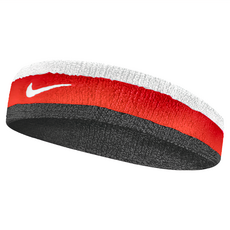 NIKE 耐吉 SWOOSH 頭帶, 白色 + 紅色 + 黑色, 1個