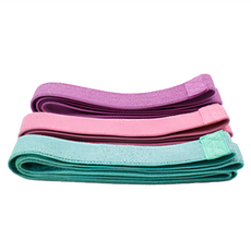 AOLIKES 奧力克斯 瑜伽阻力帶 3件組 綠色 粉色 紫色, 綠色,粉色,紫色, 1組, 200 x 4cm