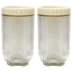 FRANCASINO 弗南希諾 旋扣玻璃保鮮罐 2件套裝, 900ml, 尺寸9.5x17.3cm, 1組