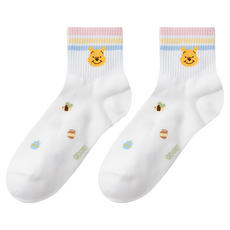 ONEDER 旺達棉品 迪士尼系列 15~18cm 趣味款維尼 兒童襪