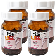 允諾 B + 鐵錠 高單位完整維生素B群 另添加維生素C & 維生素E, 60顆, 4罐