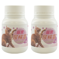 貓寶 尿暢靈, 貓咪專用, 60公克, 泌尿系統/腎臟護理, 2罐, 1瓶